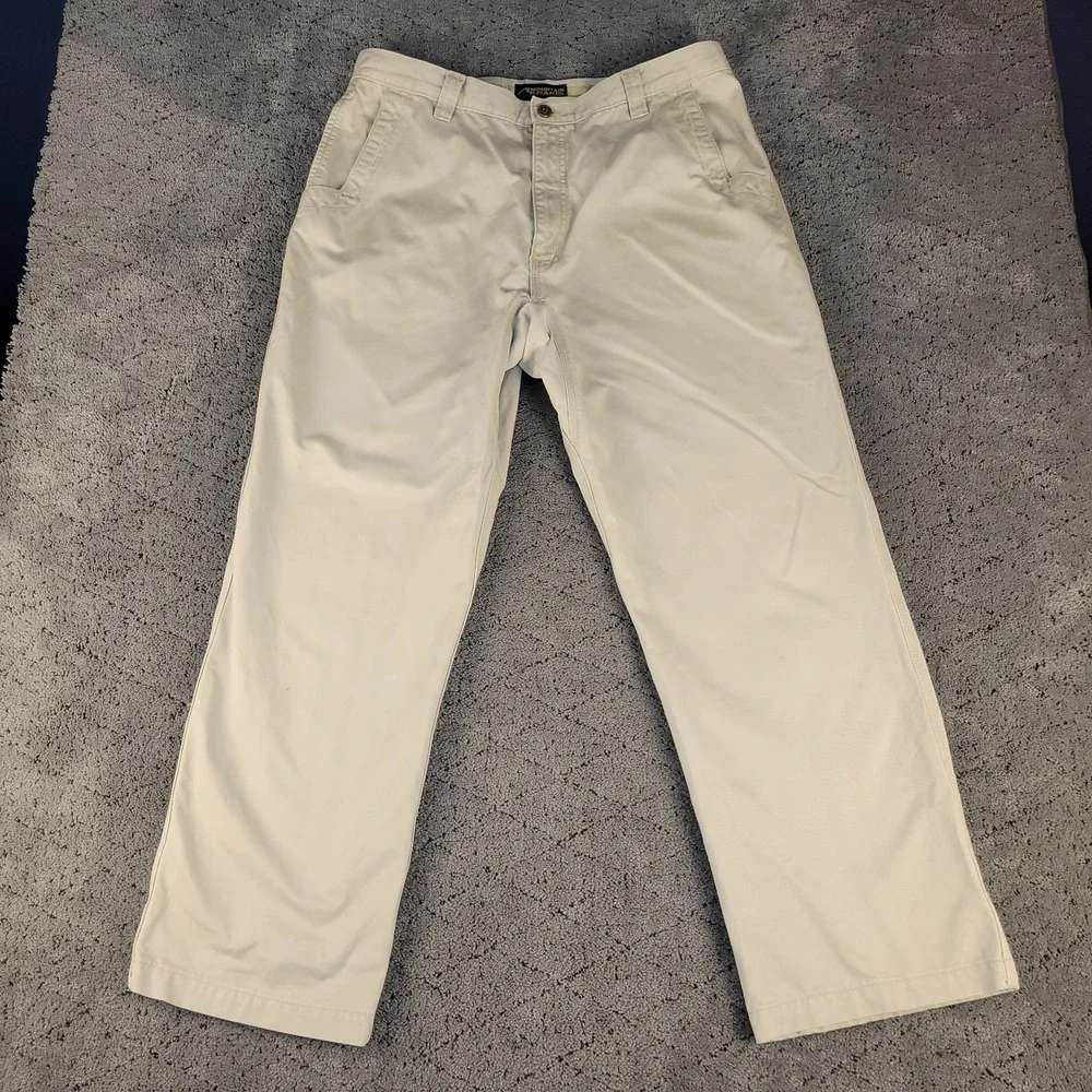 Mountain Khakis Pants Mens 36x30 Beige Teton Twill Relaxed Straight Leg Casual